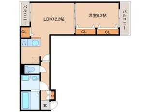 京終駅 徒歩33分 2階の物件間取画像